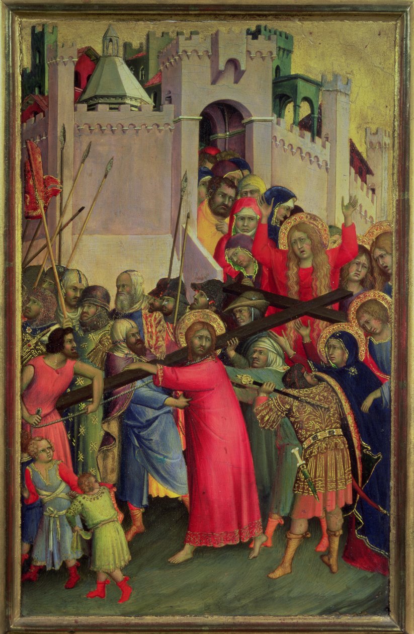 Der Weg nach Golgatha von Simone Martini