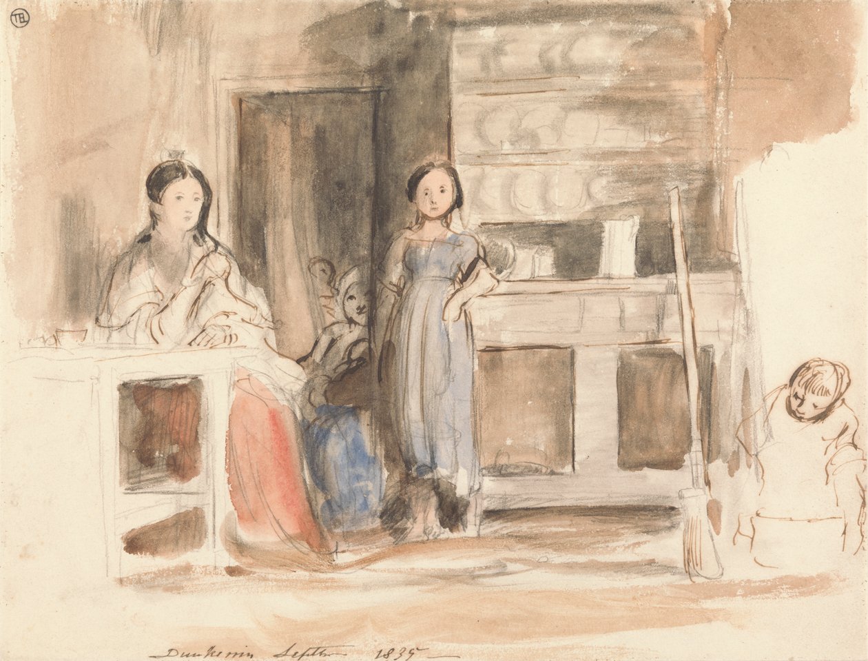 Küchenszene: Dunkerrin, September 1835 von Sir David Wilkie