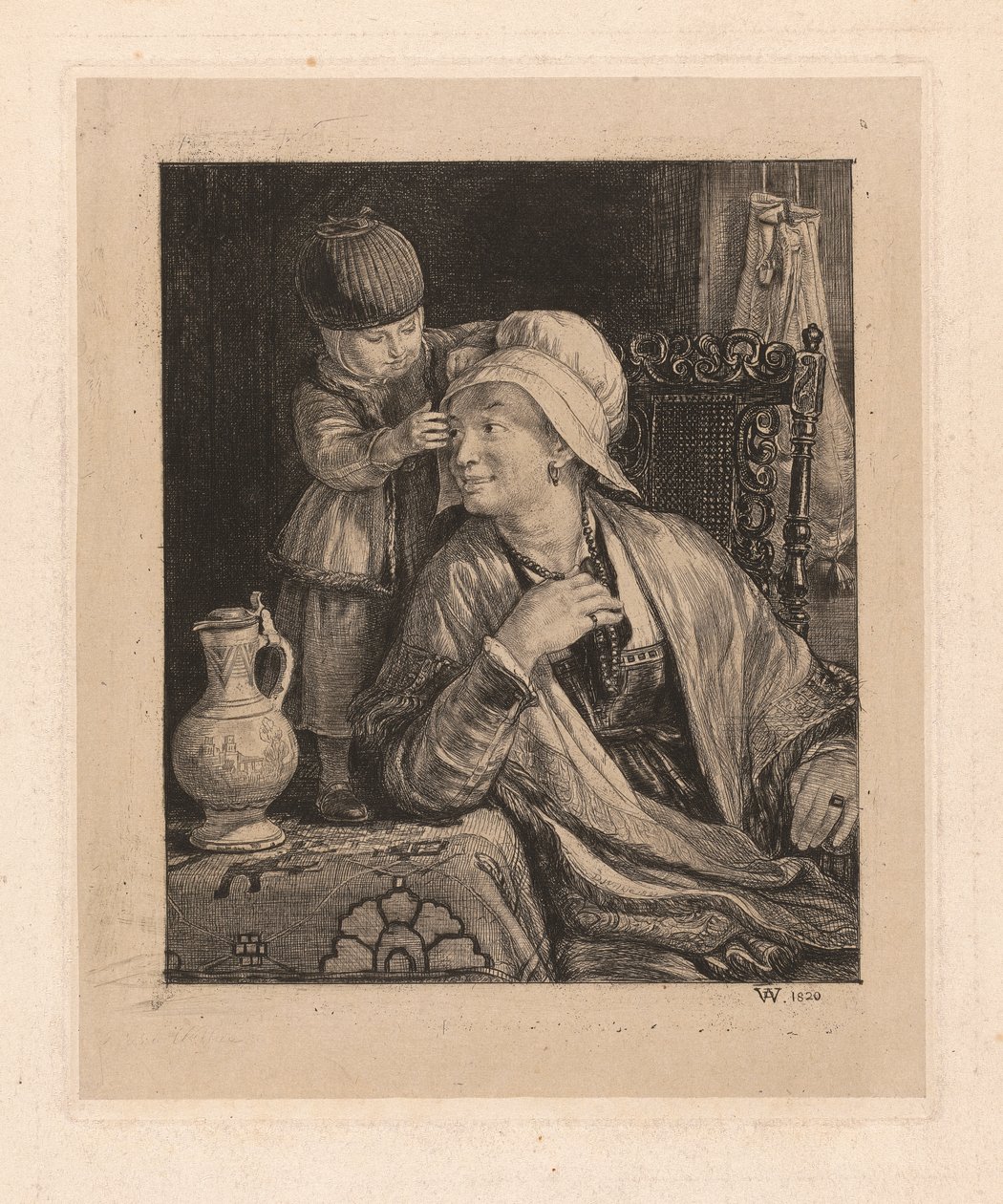 Mutter und Kind von Sir David Wilkie