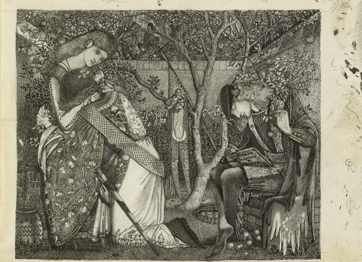Der Abschied des Ritters, 1858 von Sir Edward Coley Burne Jones
