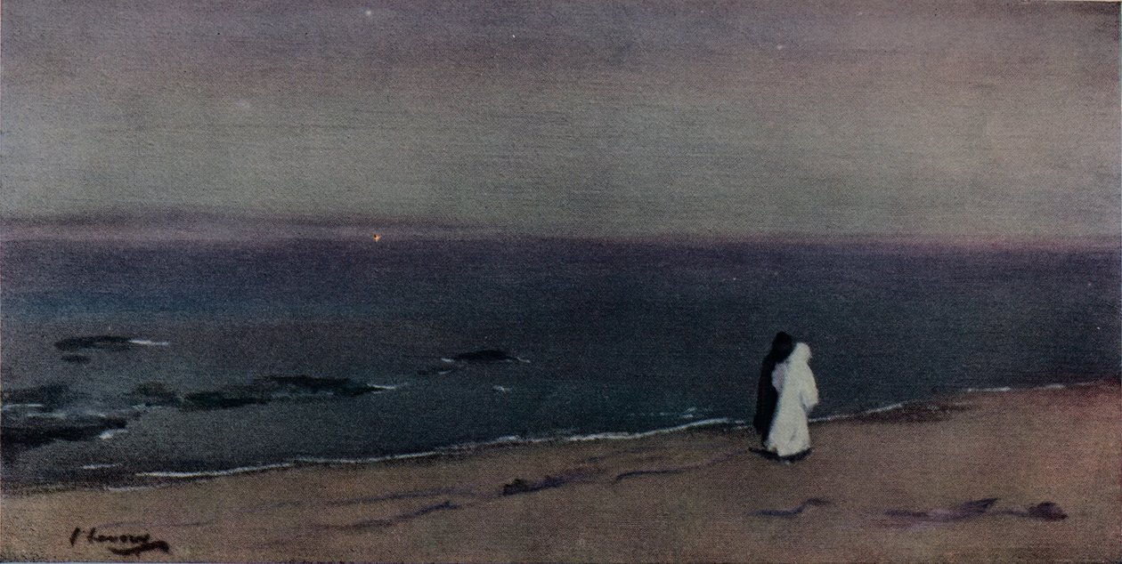 Die Küste bei Mondschein, ca. 1908 von Sir John Lavery