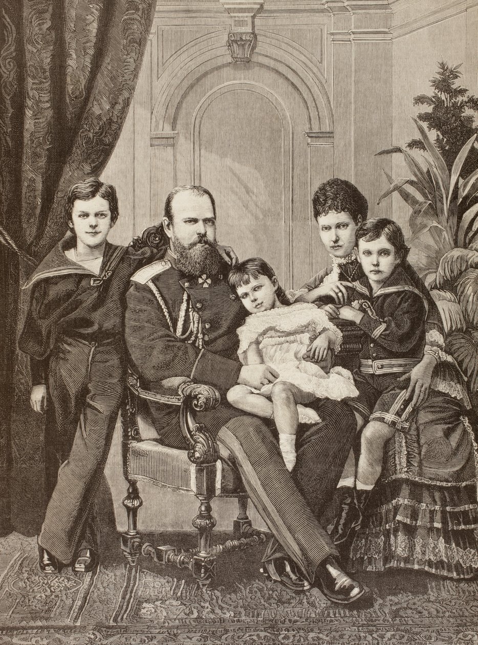 Alexander III. von Russland und seine Familie, aus 