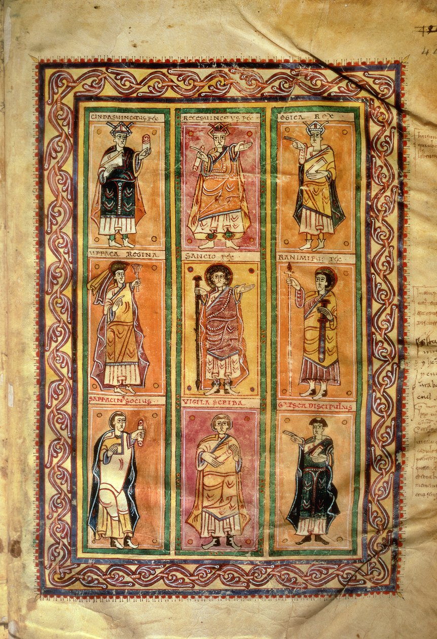 F.142 Sarazenen, aus Abeldas Konzils-Codex von Spanish School