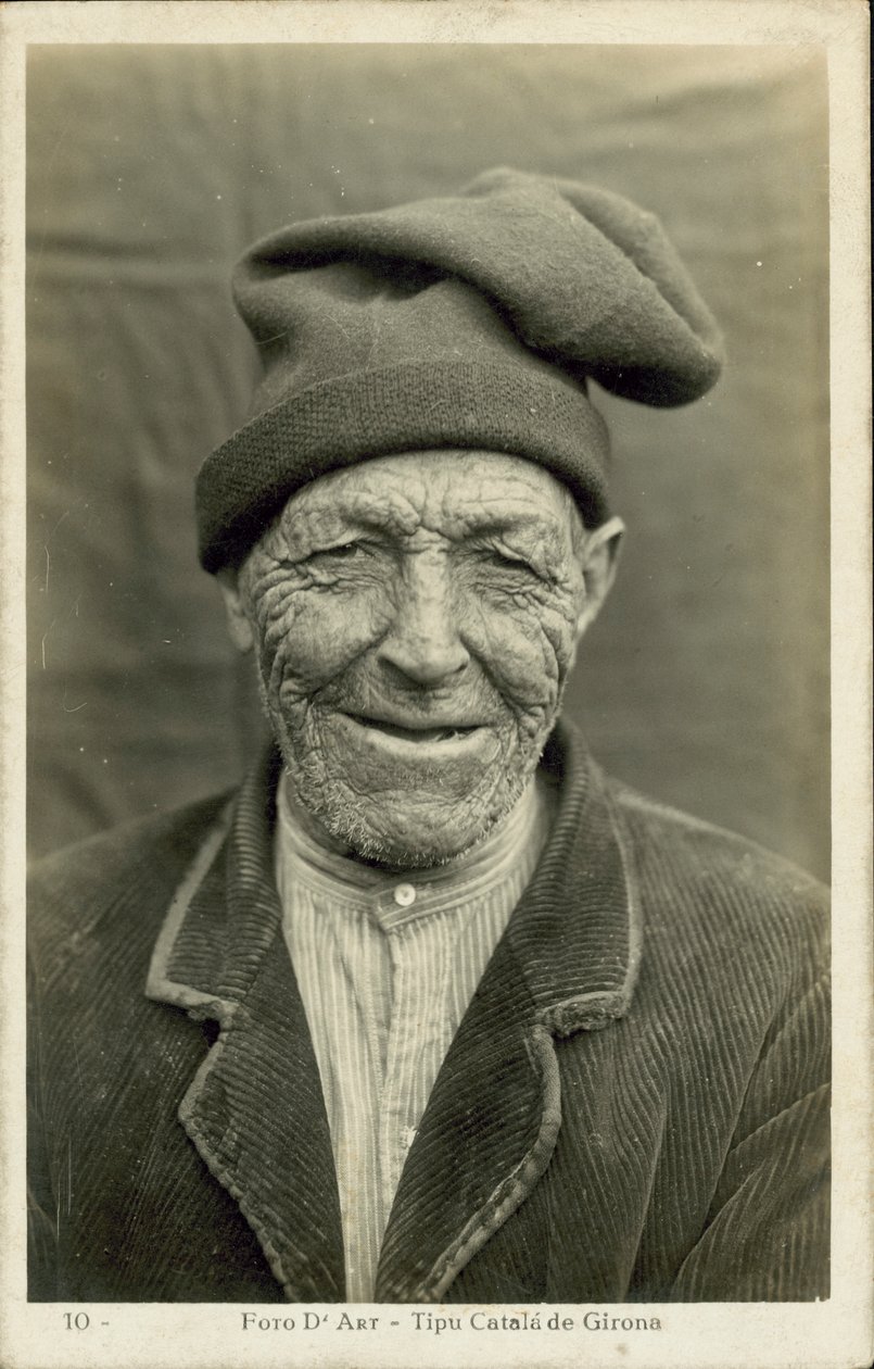 Alter Mann von Girona, Spanien von Spanish Photographer