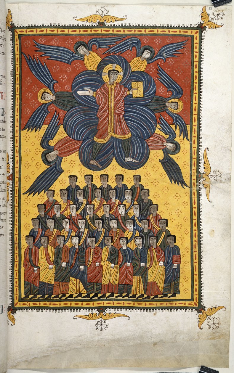 Christus erscheint in den Wolken von Spanish School