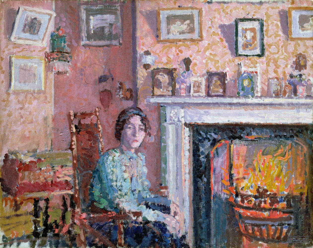Innenansicht, Mornington Crescent, 1910 von Spencer Frederick Gore