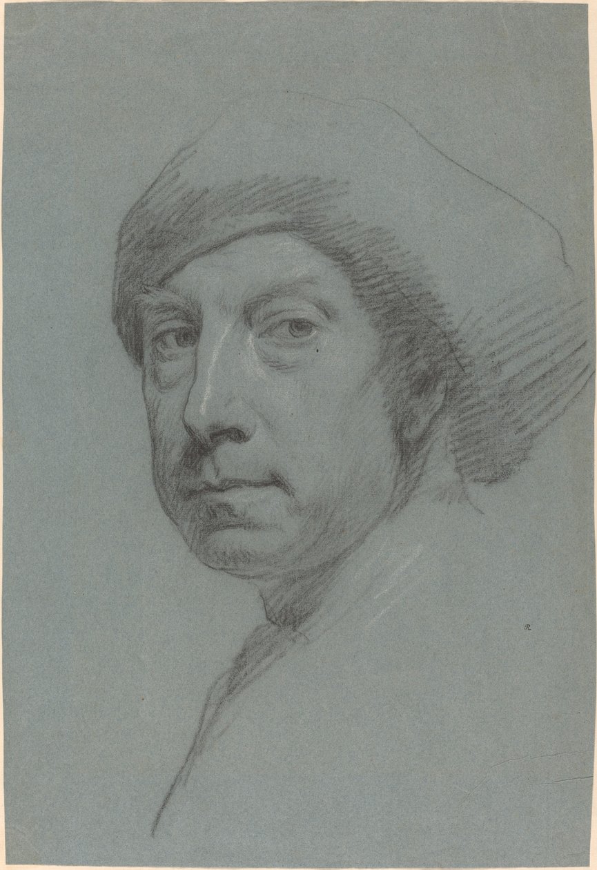 Selbstporträt mit Turban von Sr. Jonathan Richardson