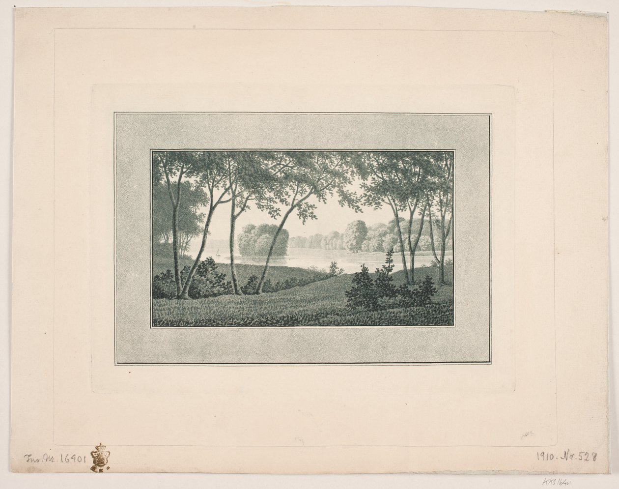 Bagsværd See. Aussicht bei Nybro von Søren Henrik Petersen