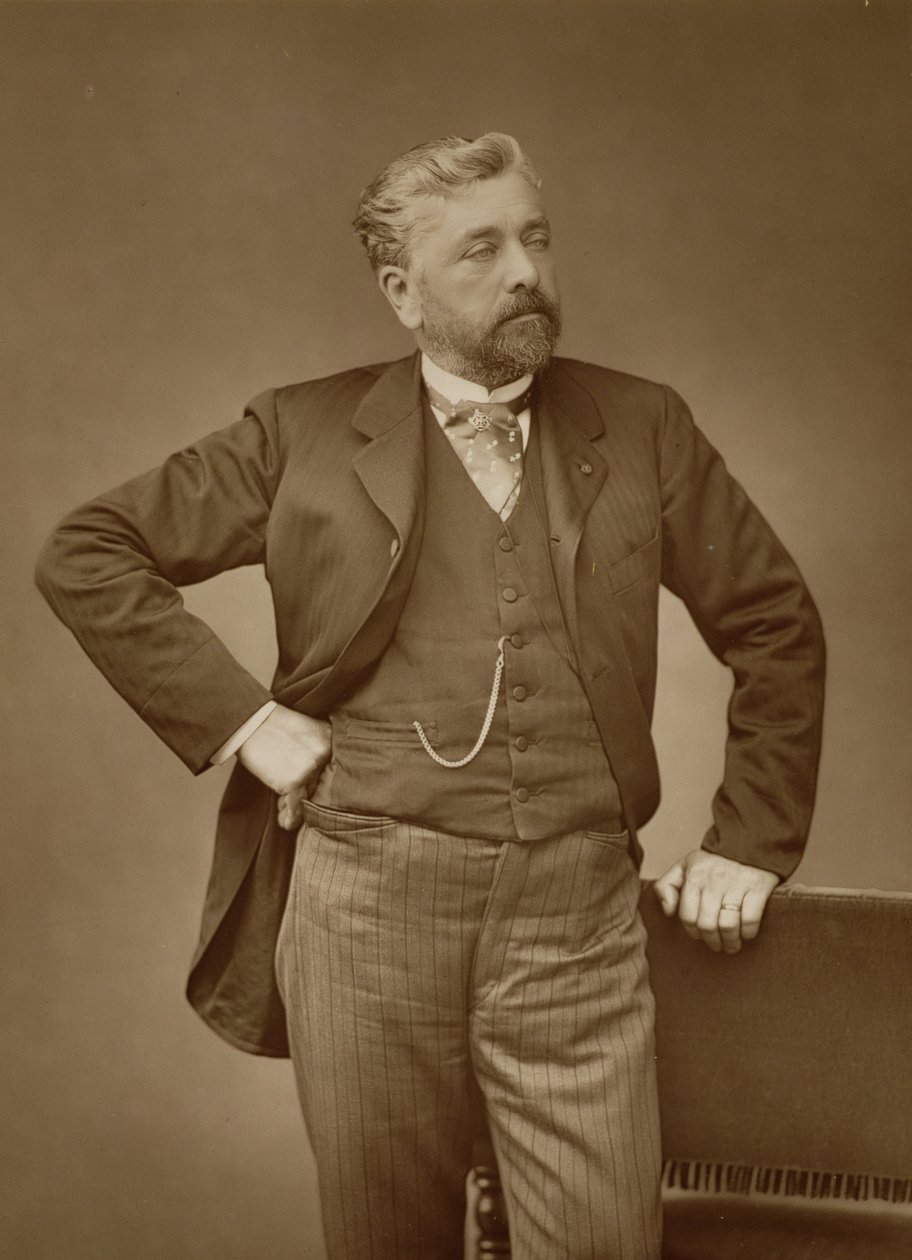 Alexandre Gustave Eiffel (1832-1923), französischer Ingenieur, Porträtfotografie von Stanislaus Walery
