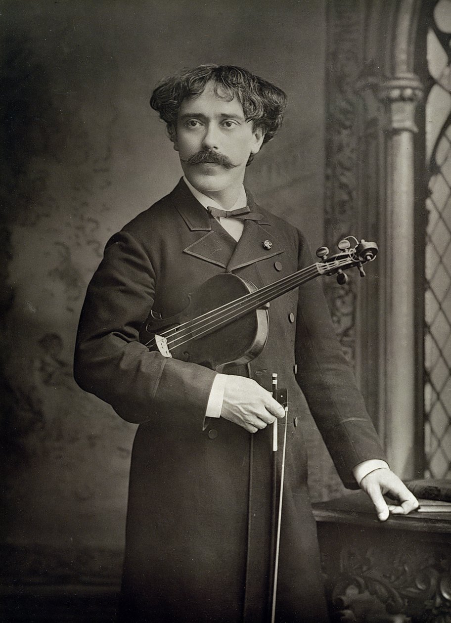 Pablo de Sarasate y Navascues (1844-1908), spanischer Geiger und Komponist, Porträtfotografie von Stanislaus Walery