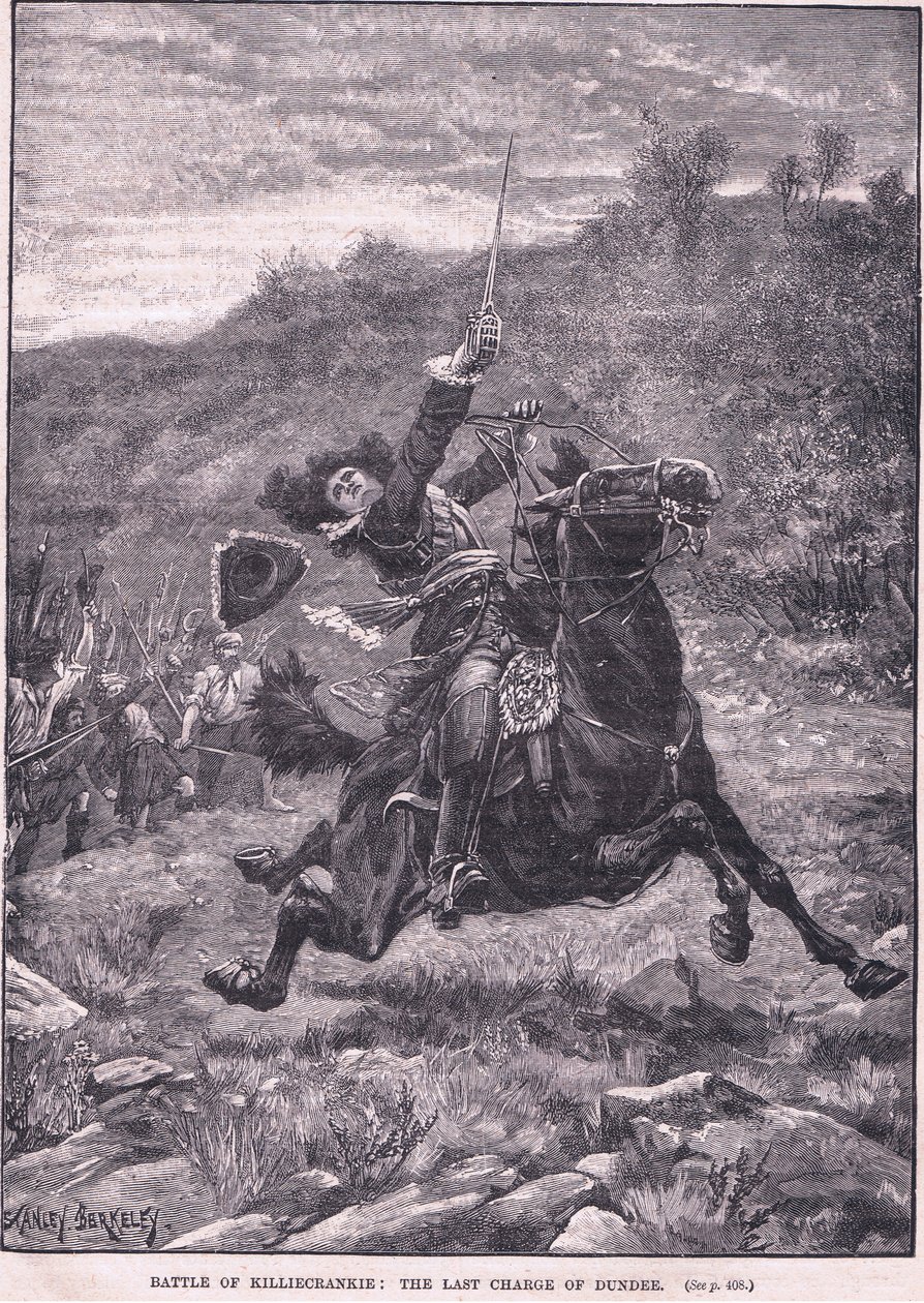 Schlacht von Killiecrankie: Der letzte Angriff von Dundee, 1689 von Stanley Berkeley