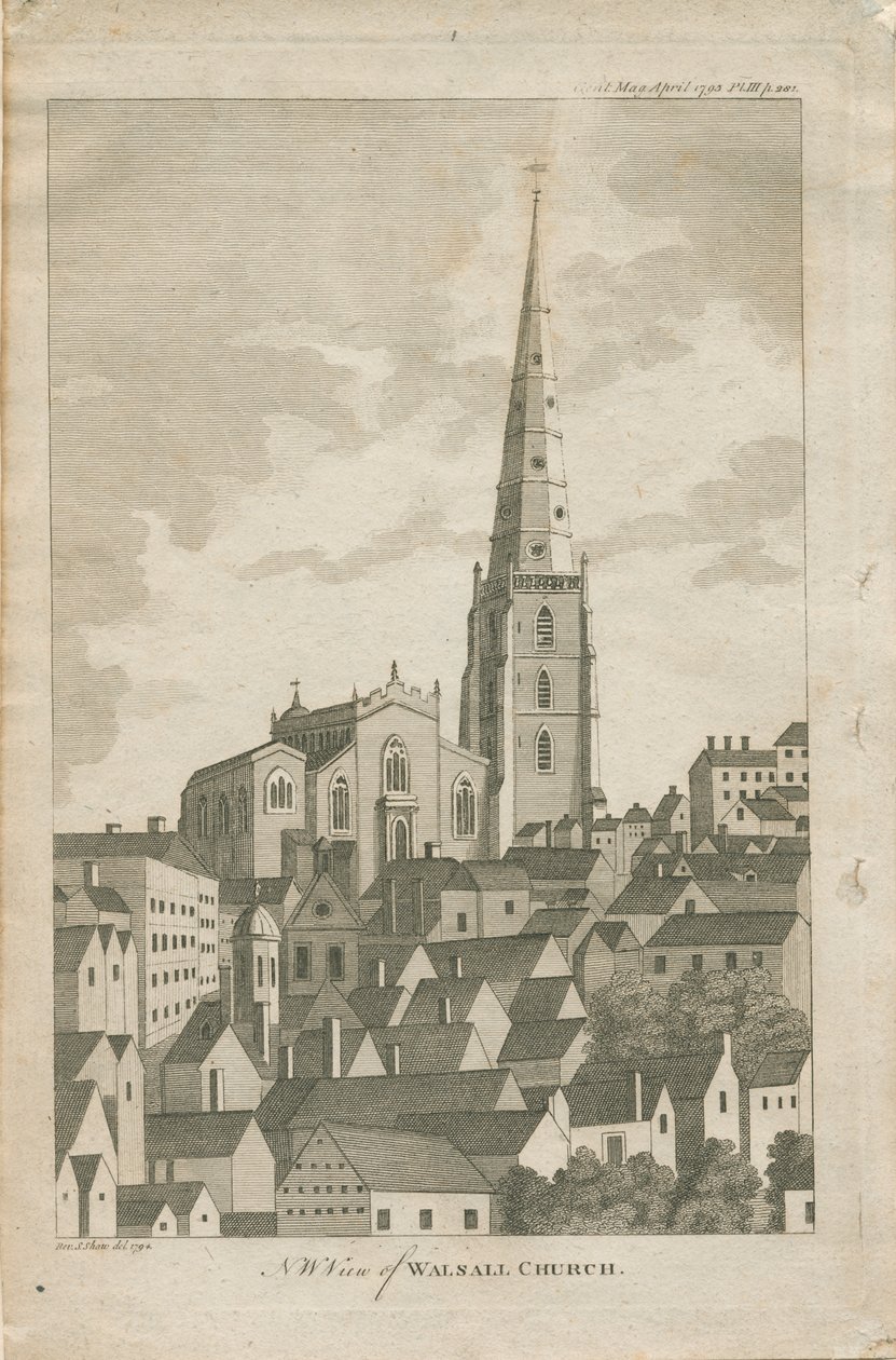 Kirche von Walsall von Stebbing Shaw