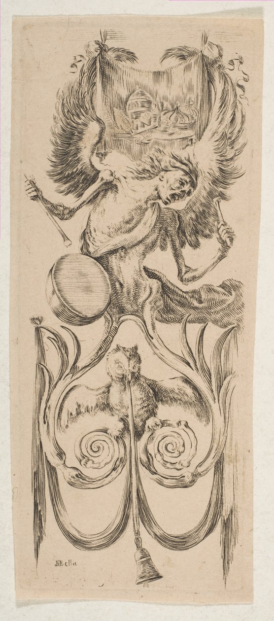 Der Tod schlägt eine Trommel, um 1653 von Stefano della Bella