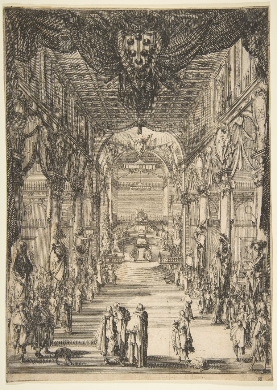 Begräbnis von Francesco de Medici, 1634 von Stefano della Bella