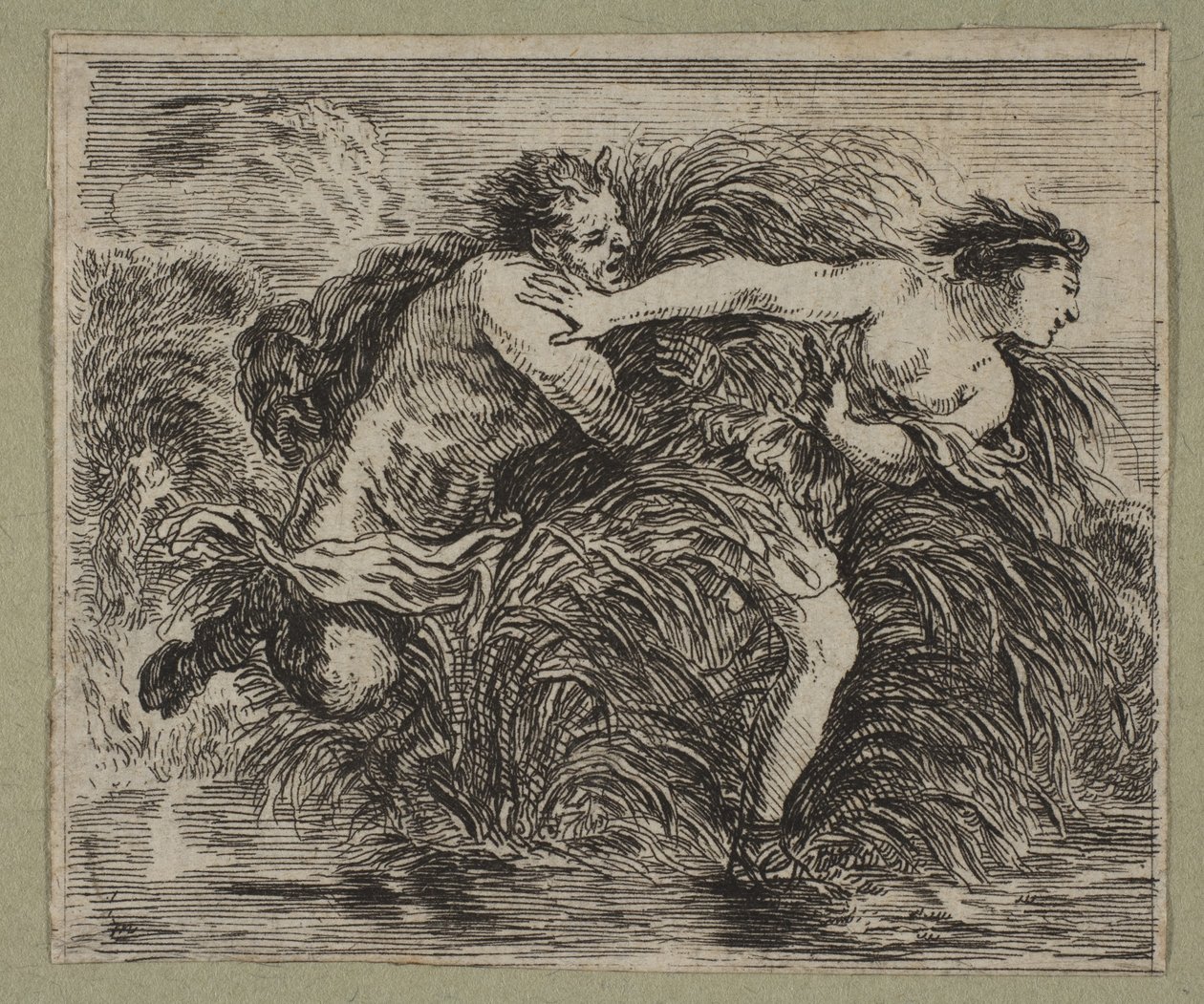 Pan und Syrinx, 1644 von Stefano della Bella