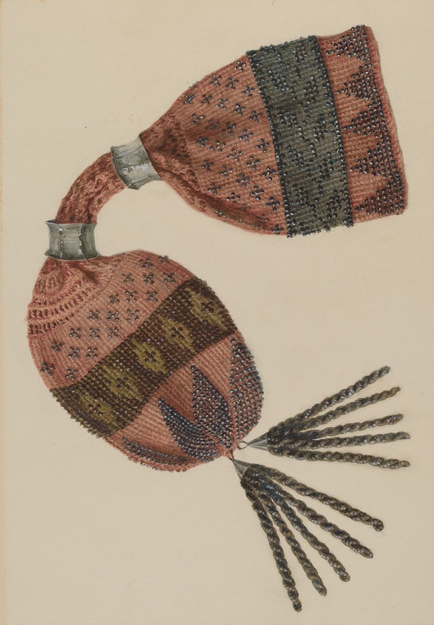 Perlenbeutel, ca. 1940 von Stella Mosher