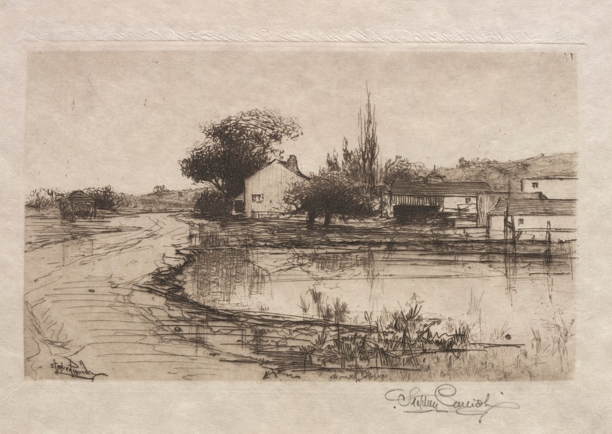 Skizze in der Nähe von Pittsfield, Mass., 1887-1888 von Stephen Parrish