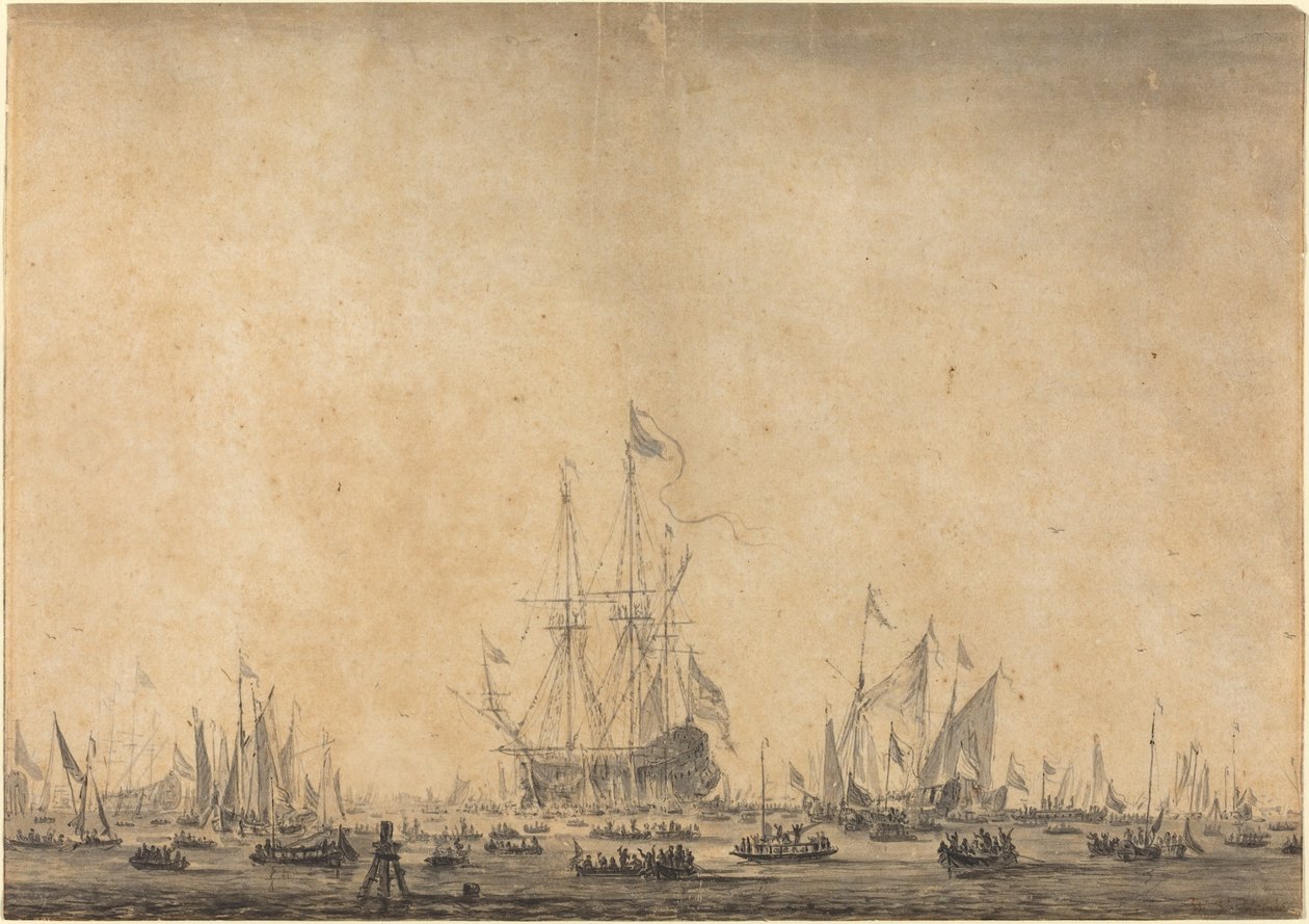 Marine von Style of Willem van de Velde the Younger