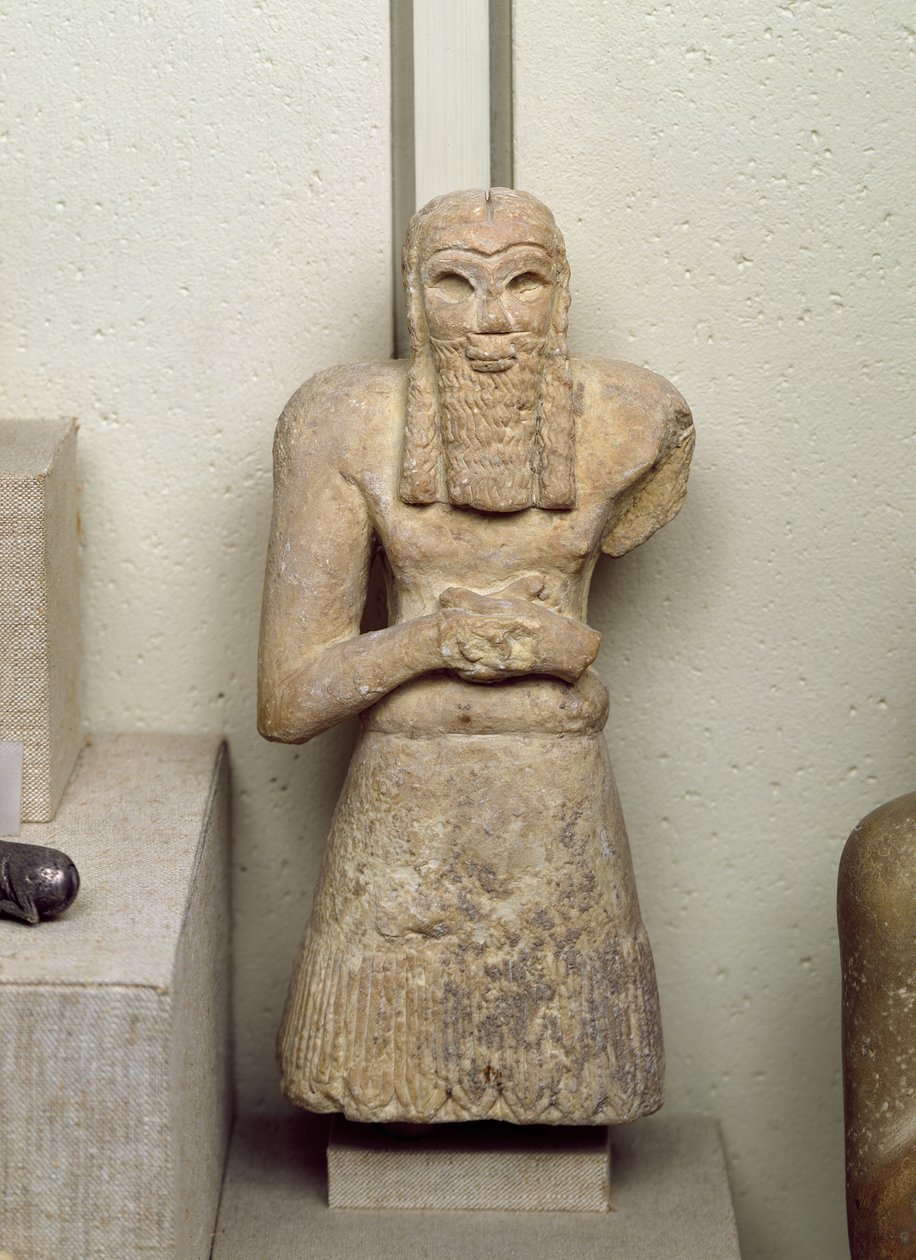 Statue von Ginak, Prinz von Edin, aus dem Irak, 2800-2300 v. Chr. von Sumerian