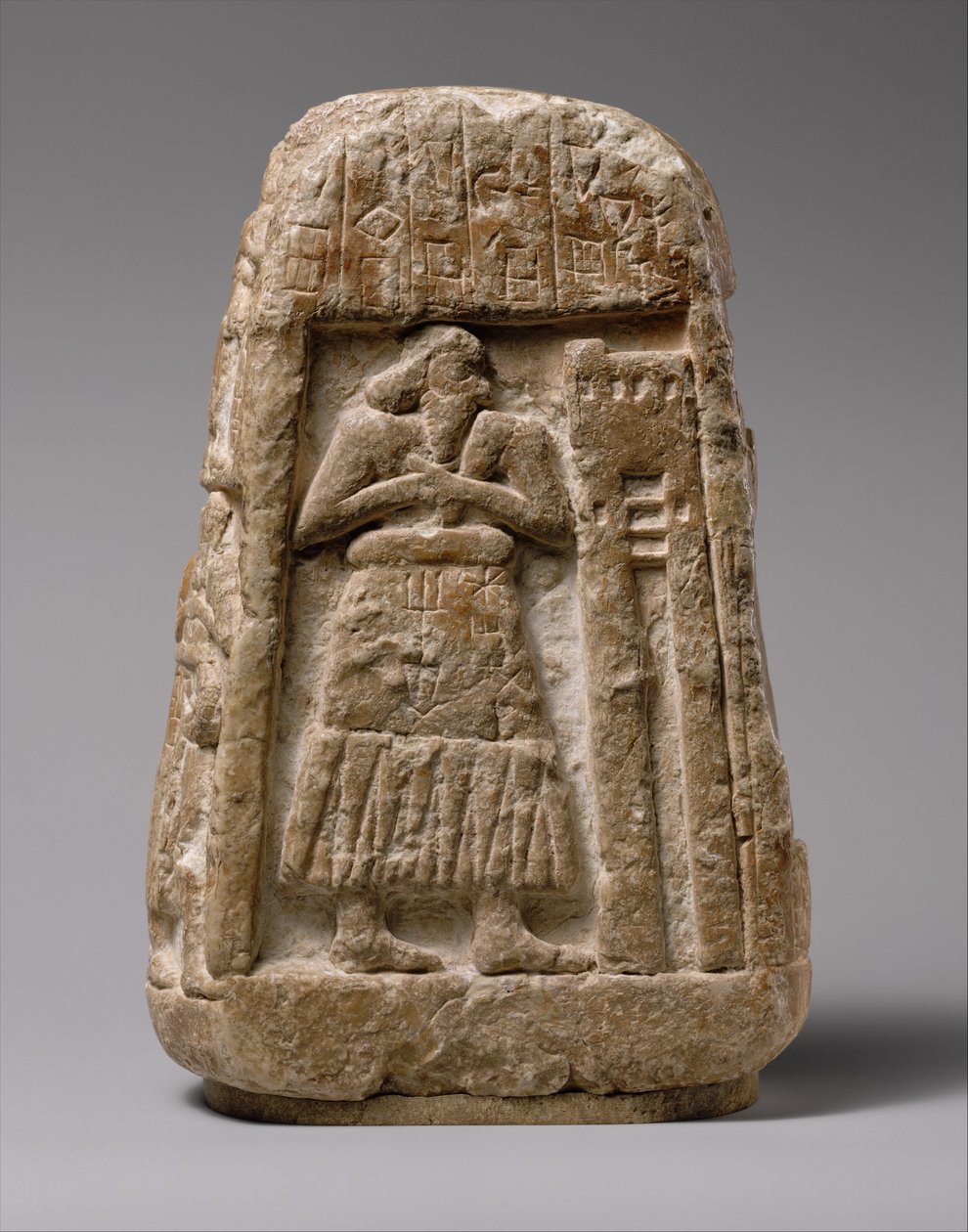 Stele von Ushumgal, 2900-2700 v. Chr. (Gipsalabaster) von Sumerian Sumerian