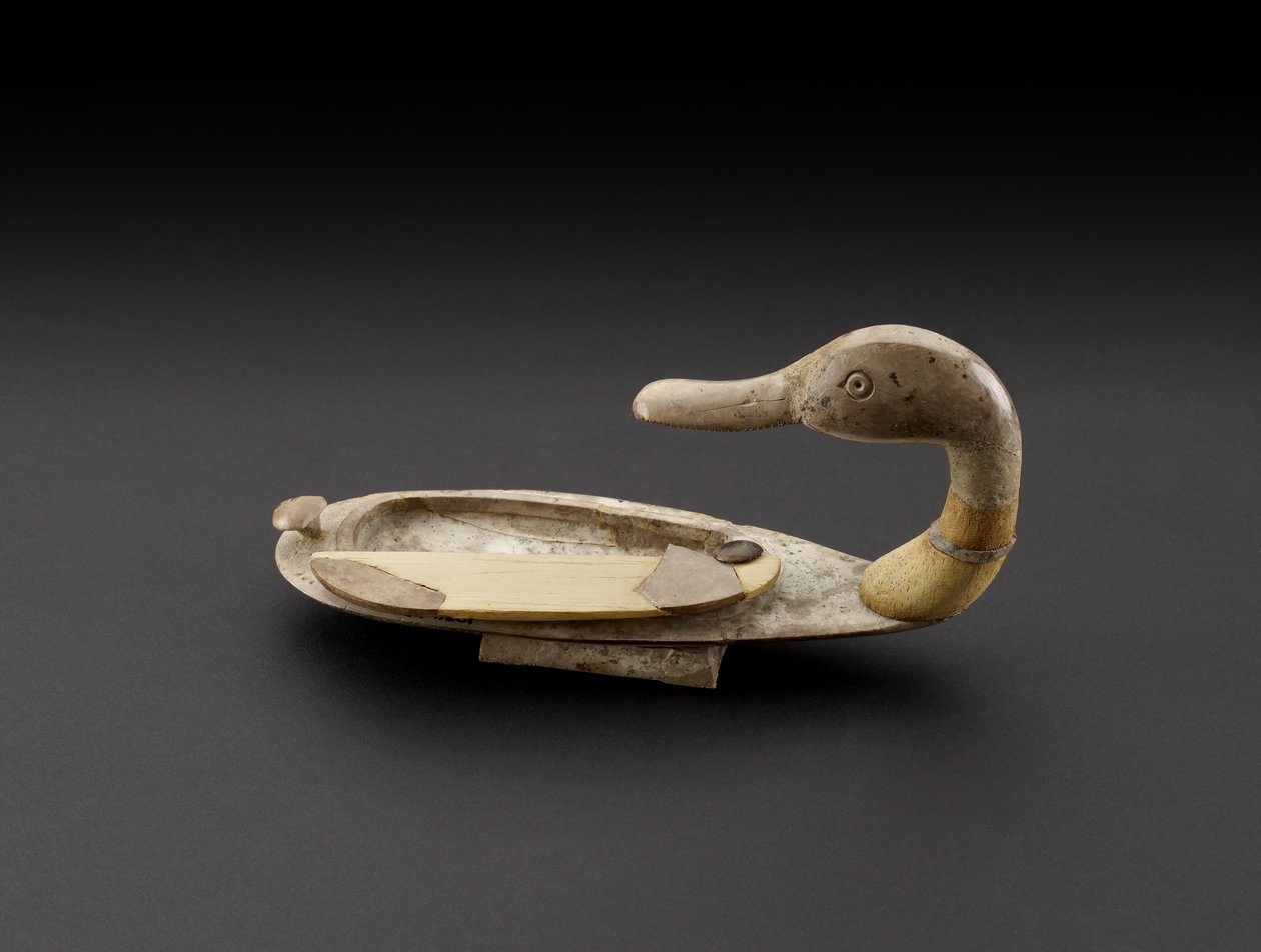 Toilettenbox in Form einer Ente, Alalakh (heute Tell Atchana) Syrien, ca. 2000-1800 v. Chr. von Syrian