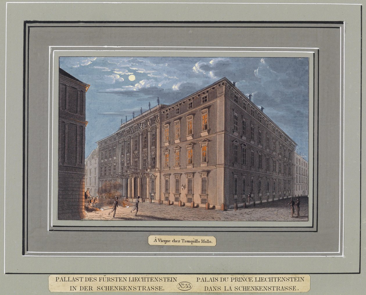 Palast des Fürsten Liechtenstein in der Schenkenstraße von T. Mollo