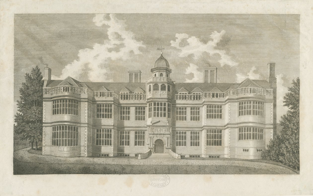 Ingestre Hall (Gravur) von T Carter