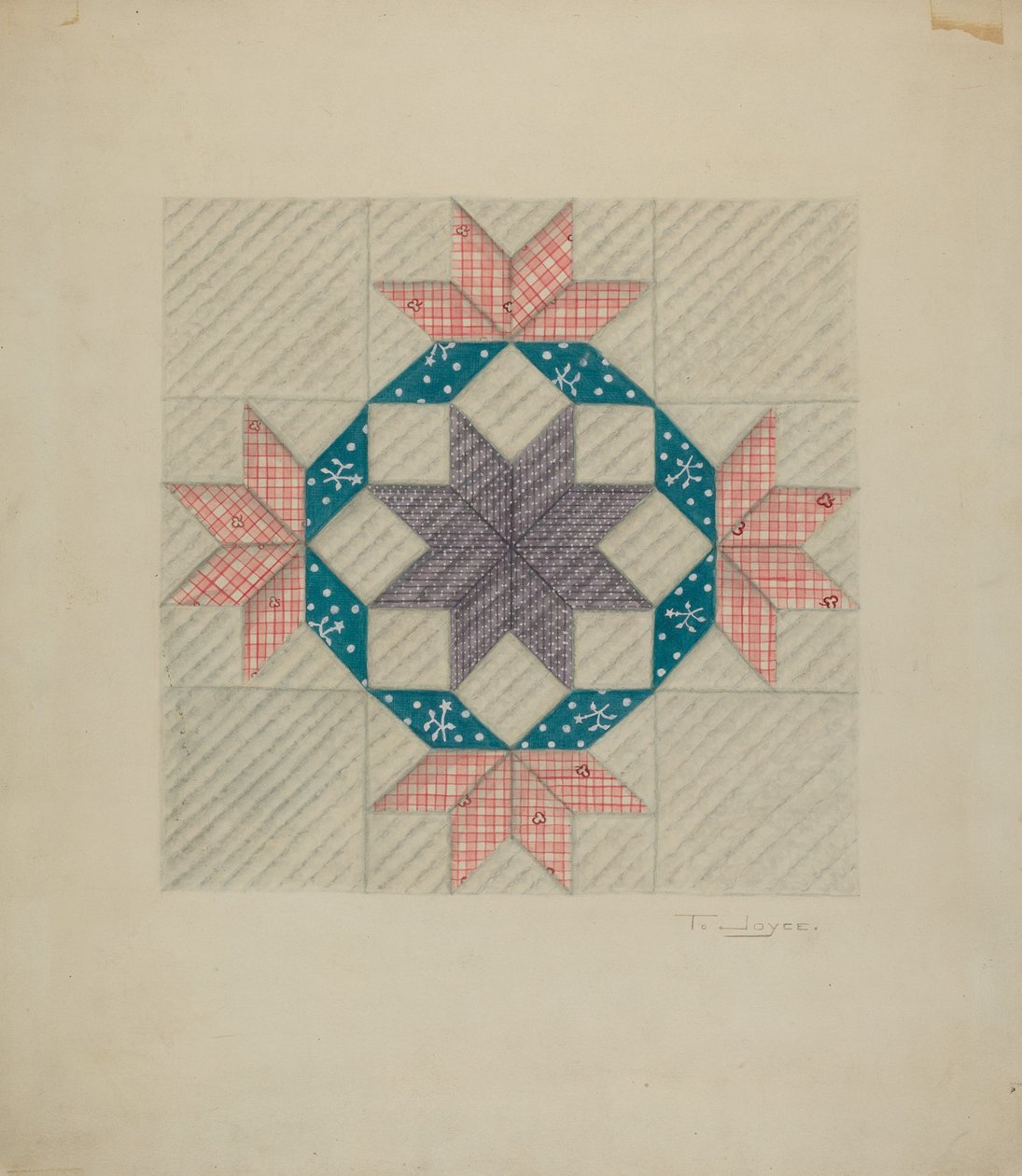 Patchwork-Quilt-Muster von T. Joyce