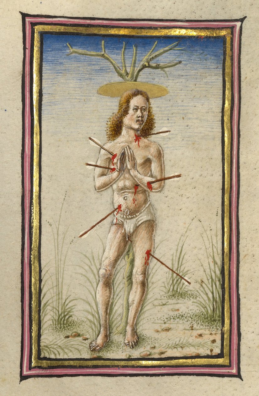 Das Martyrium des Heiligen Sebastian von Taddeo Crivelli