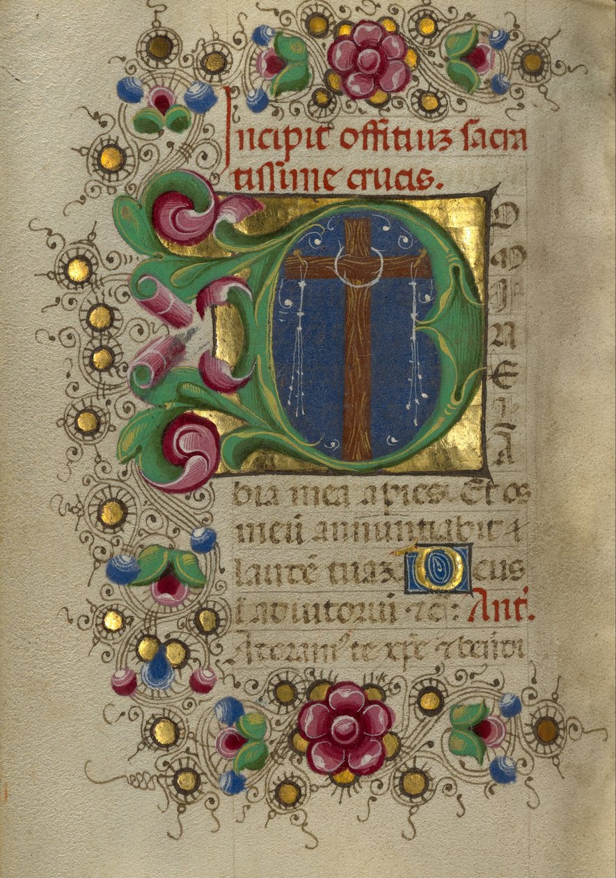Initiale D Das Kreuz von Taddeo Crivelli