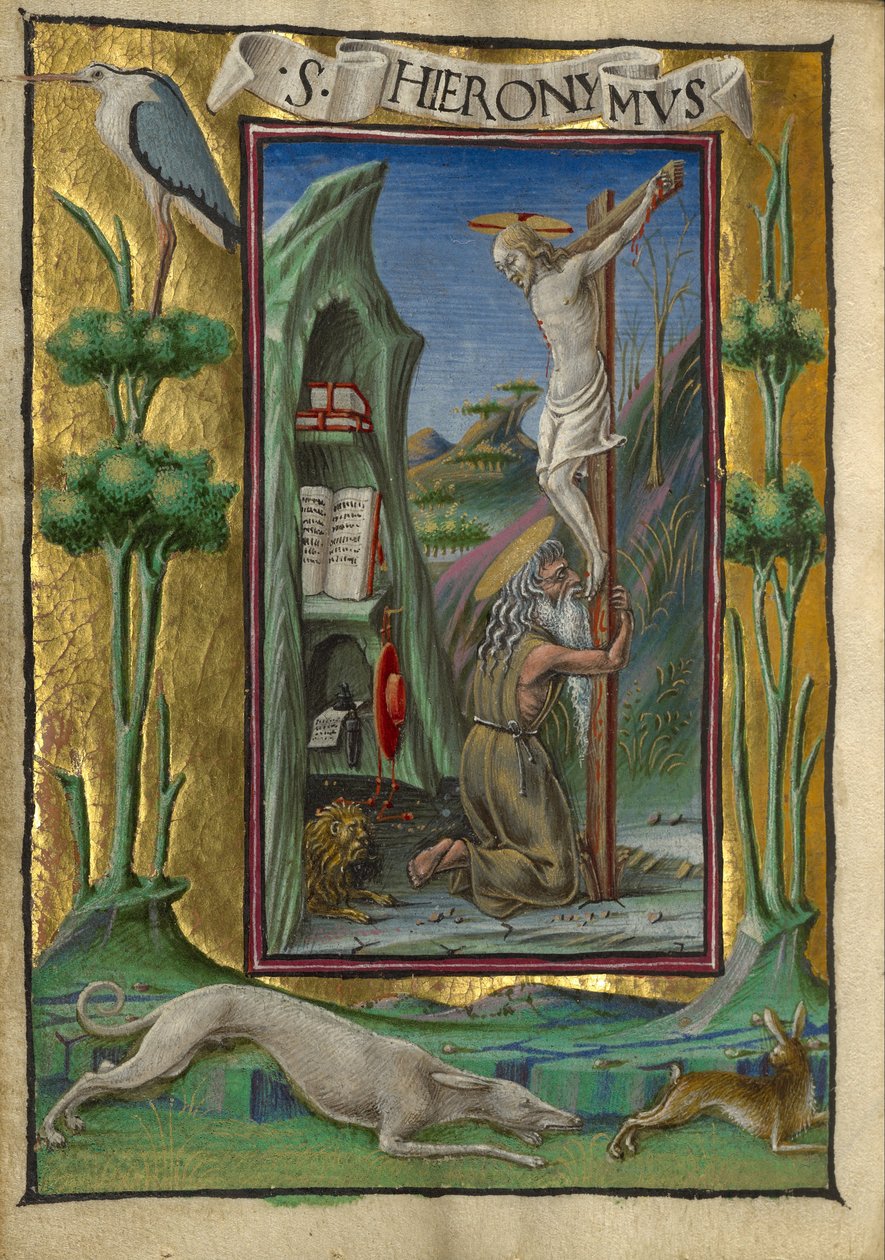 Heiliger Hieronymus in der Wüste von Taddeo Crivelli