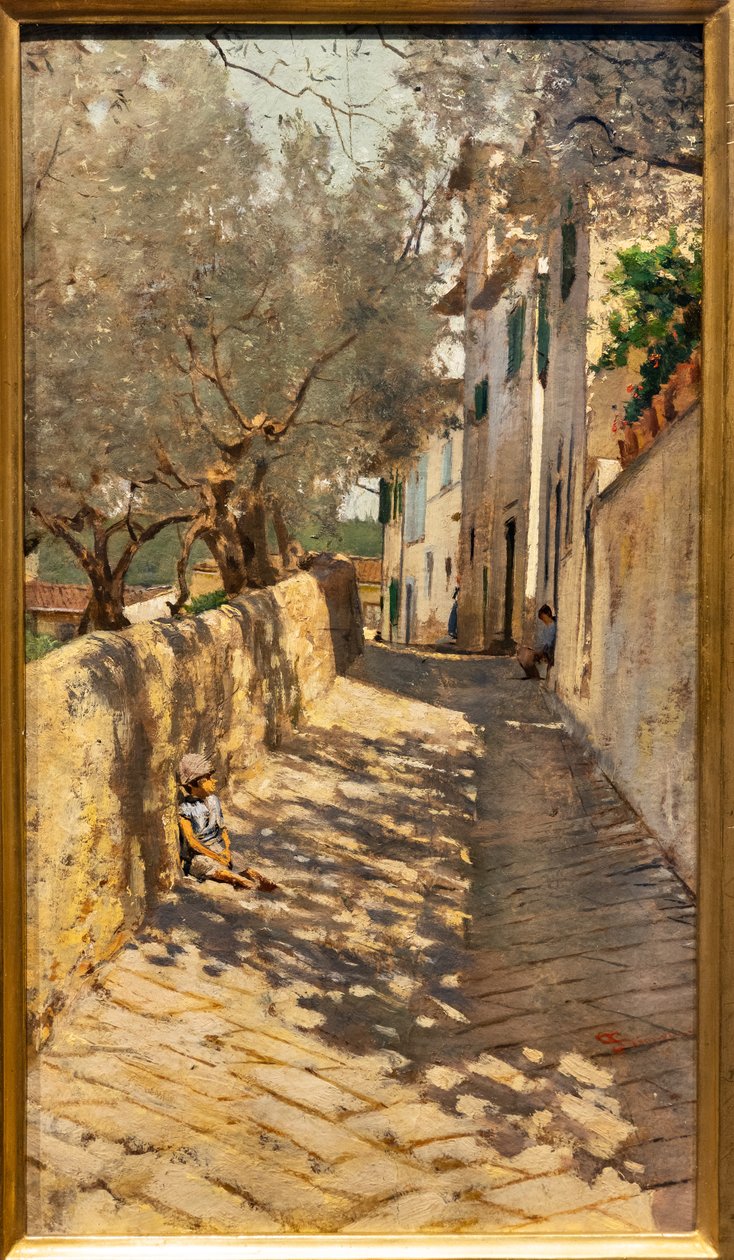 Gasse zur Capponcina von Telemaco Signorini