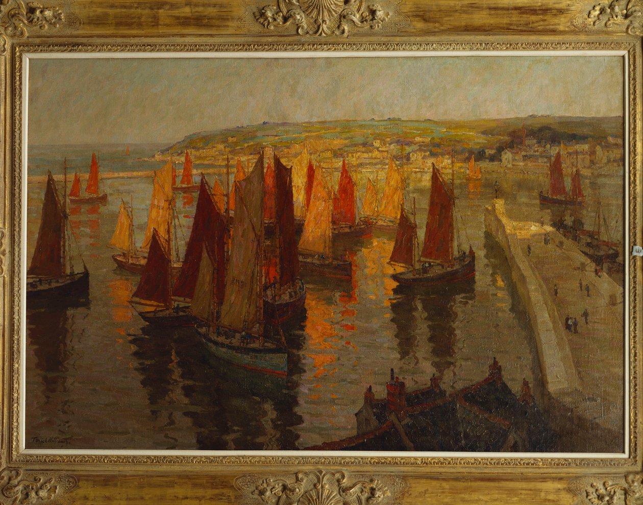 Rot und Gold, Brixham von Terrick Williams