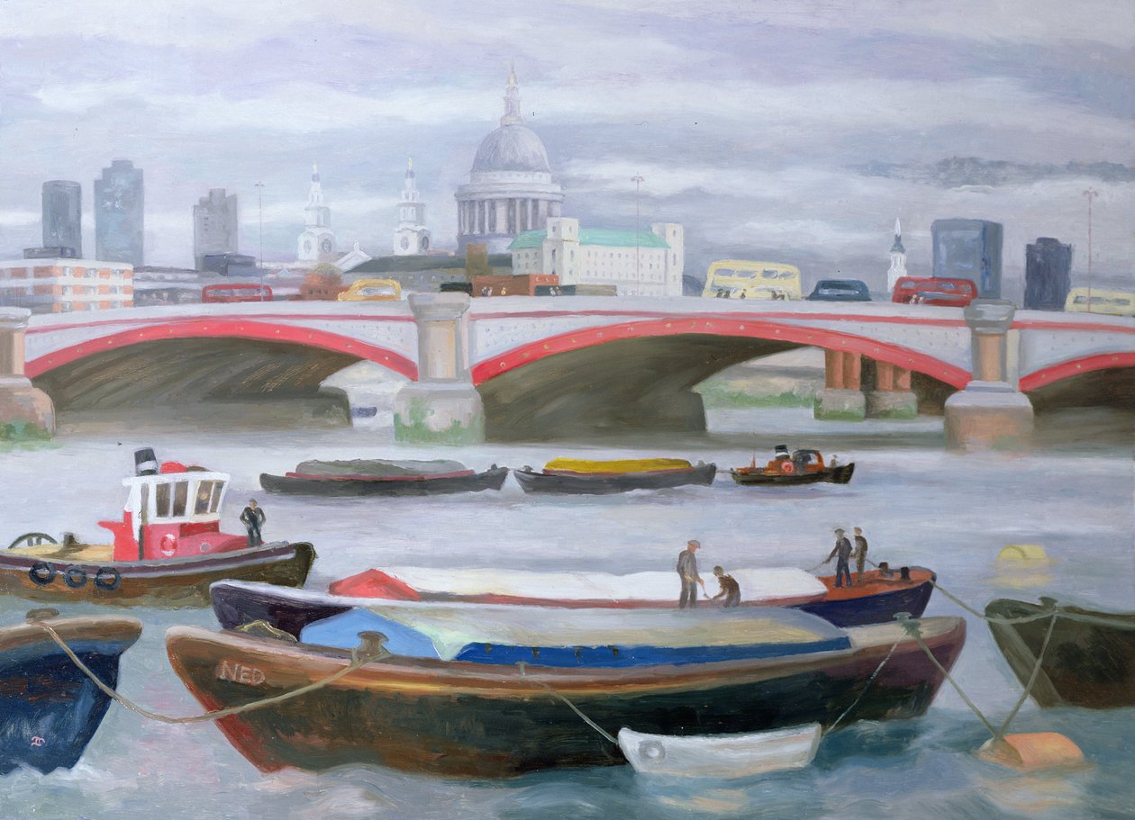 Geschäftige Szene in Blackfriars von Terry Scales