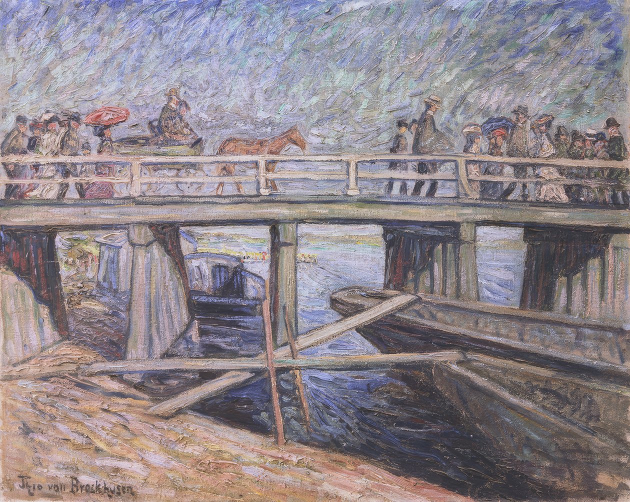 Holzbrücke in Baumgartenbrück von Theo von Brockhusen