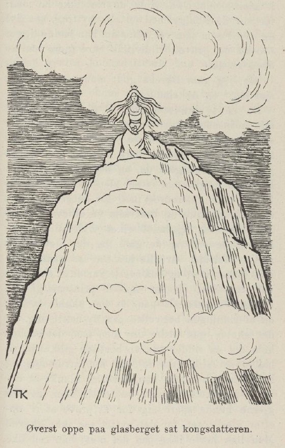 Die Prinzessin auf dem Glasberg von Theodor Kittelsen