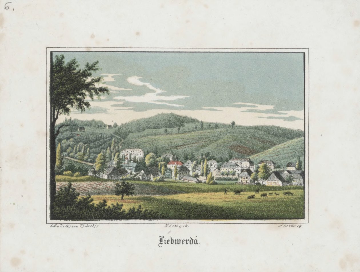 Liebwerda gesehen von Friedrichsruh von Theodor Sachse
