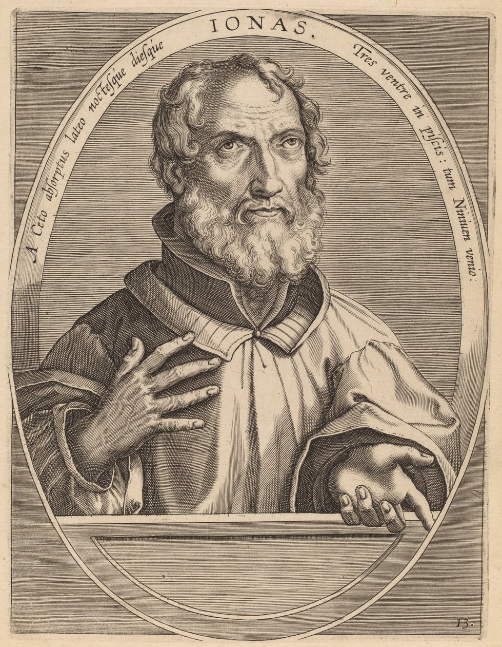 Jona von Theodor Galle after Jan van der Straet