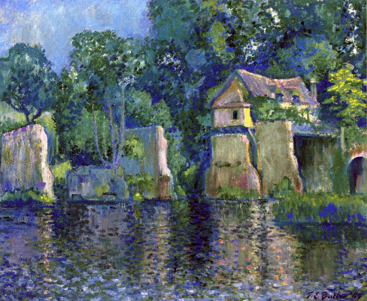 Vernon, in der Nähe von Giverny, 1909 von Theodore Earl Butler