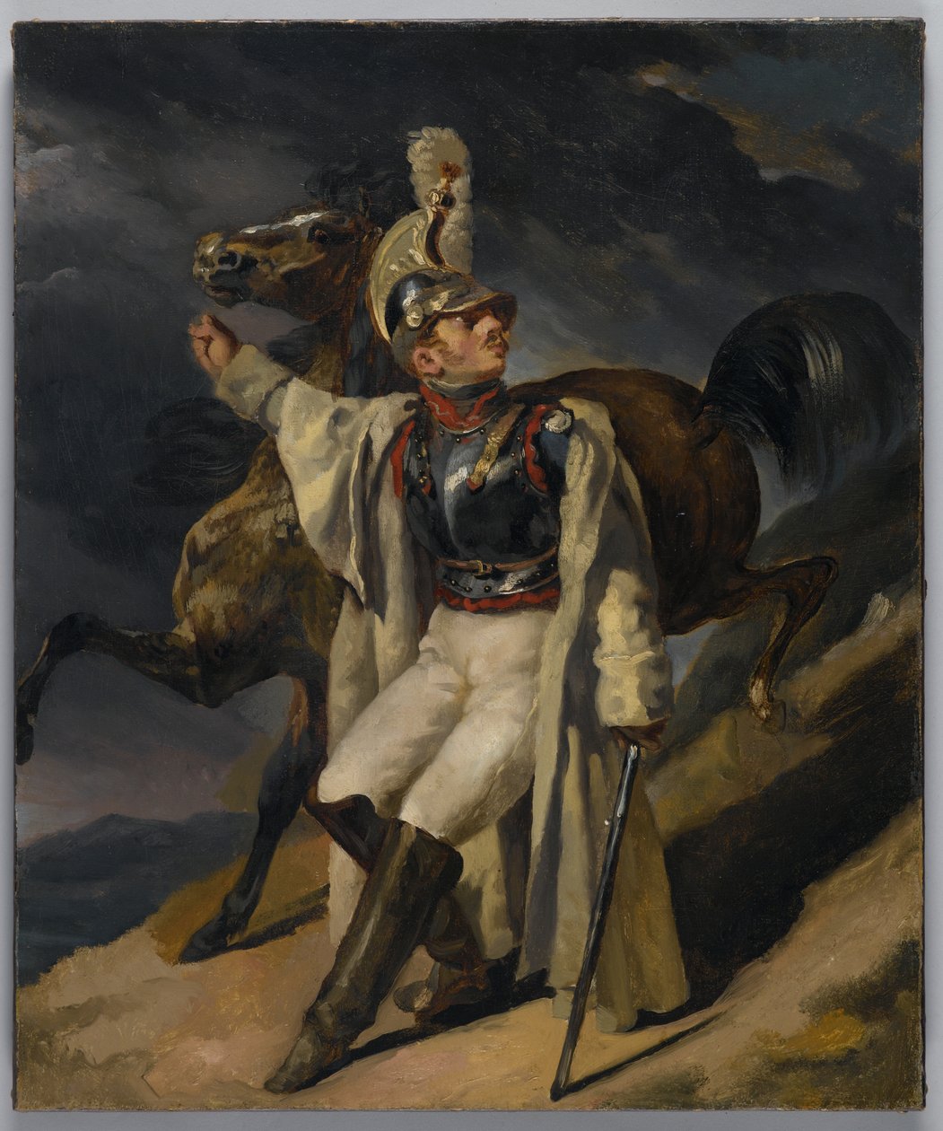 Studie für Der verwundete Kürassier, 1814 von Theodore Gericault