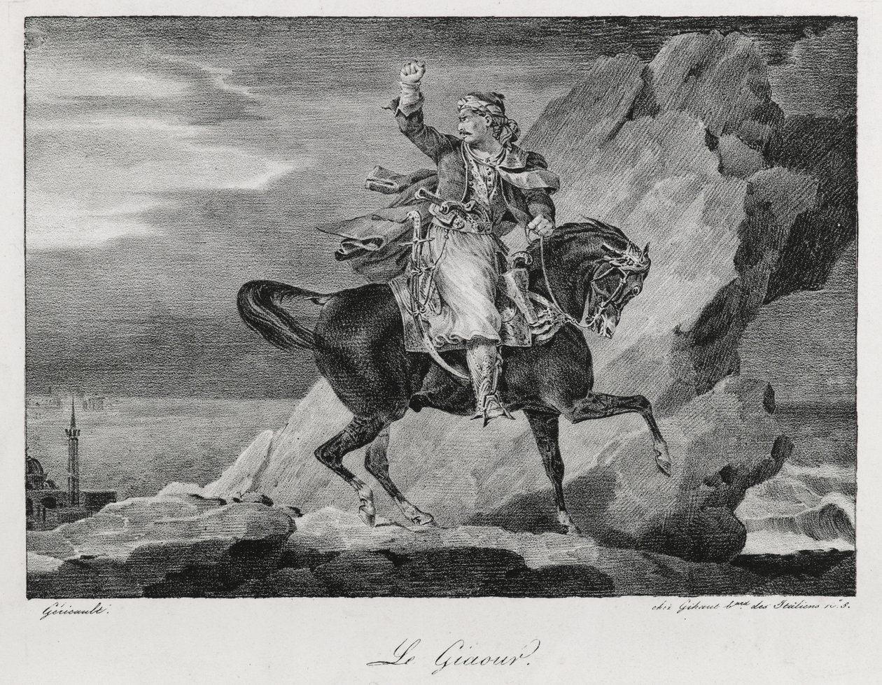 Der Giaur, 1820 von Theodore Gericault