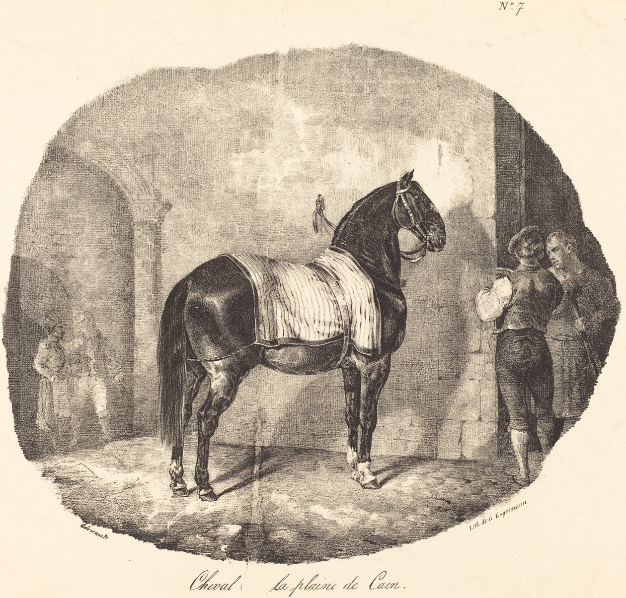 Pferd aus der Ebene von Caen von Theodore Gericault