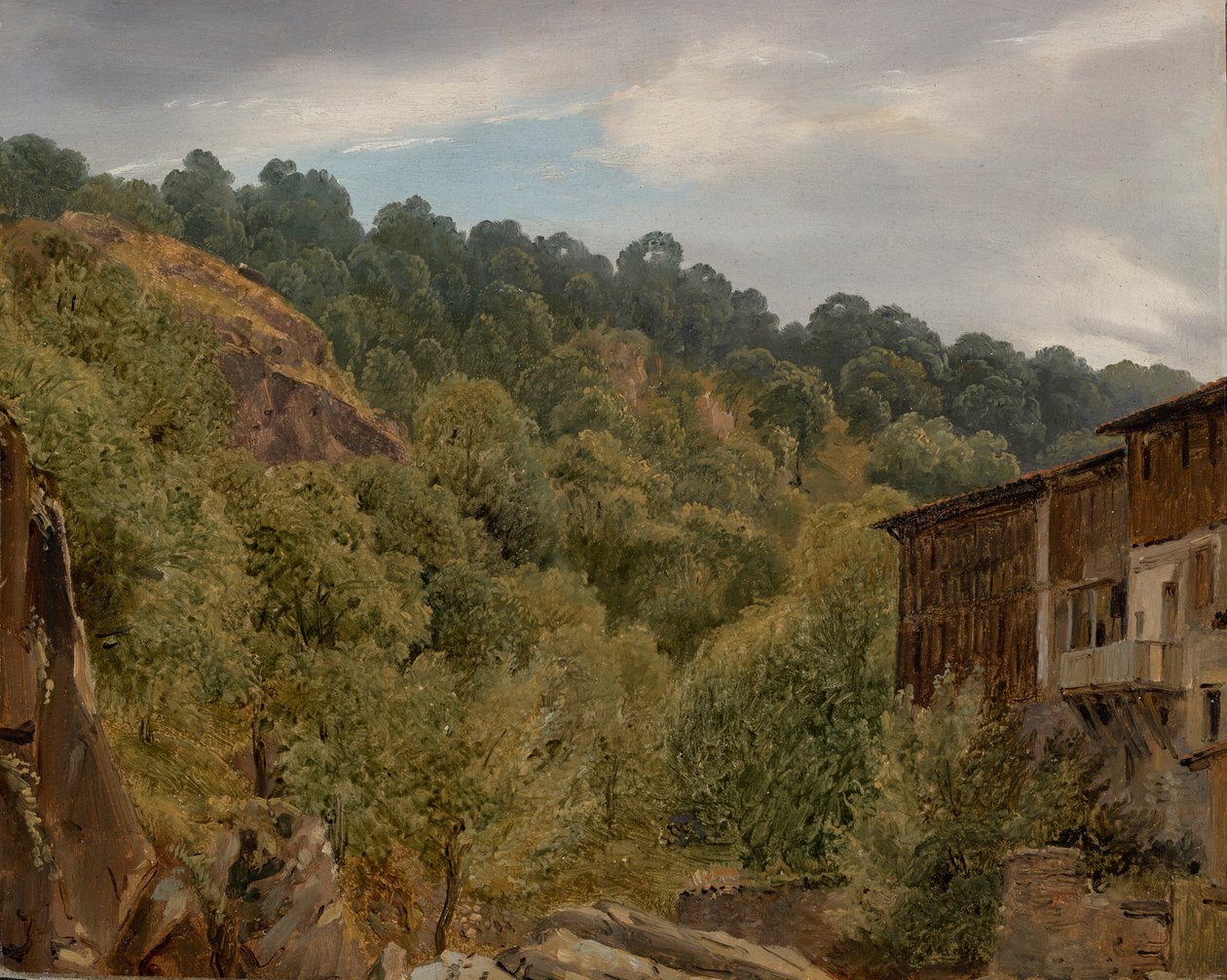 Landschaft in der Auvergne von Theodore Rousseau
