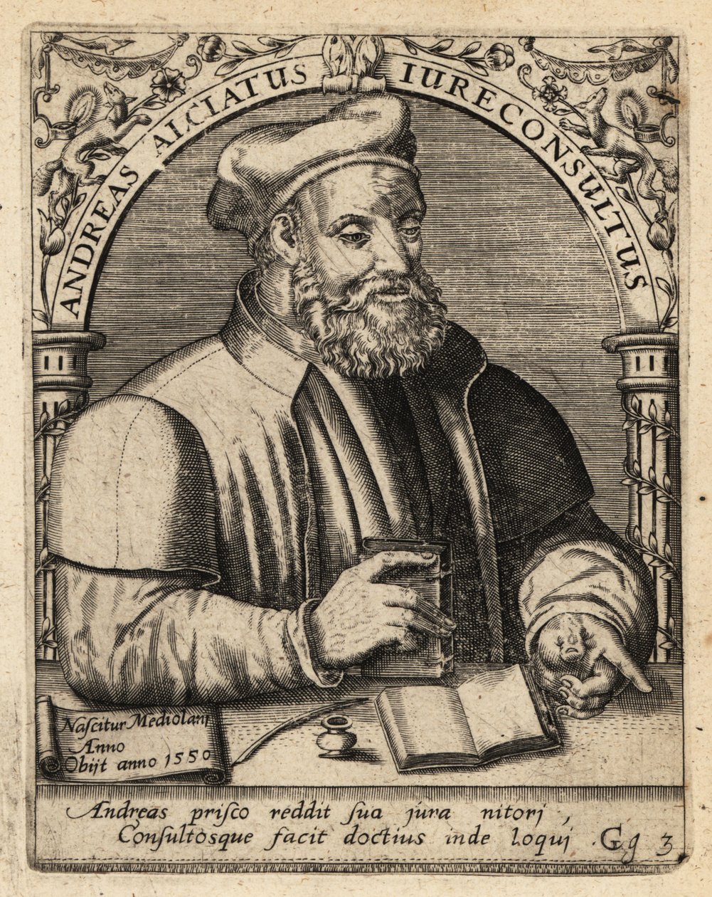 Andrea Alciato von Theodore de Bry