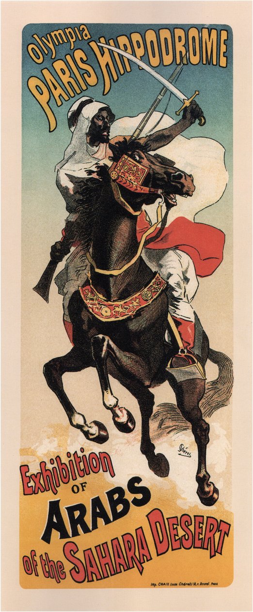 Olympia Paris Hippodrom: Ausstellung der Araber von Théophile Alexandre Steinlen