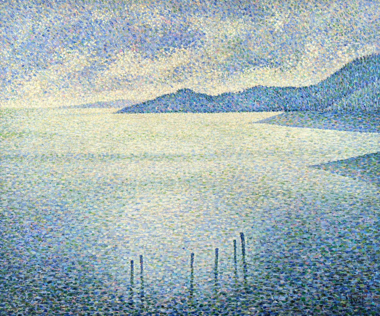 Küstenlandschaft, ca. 1892-1893 von Théo van Rysselberghe