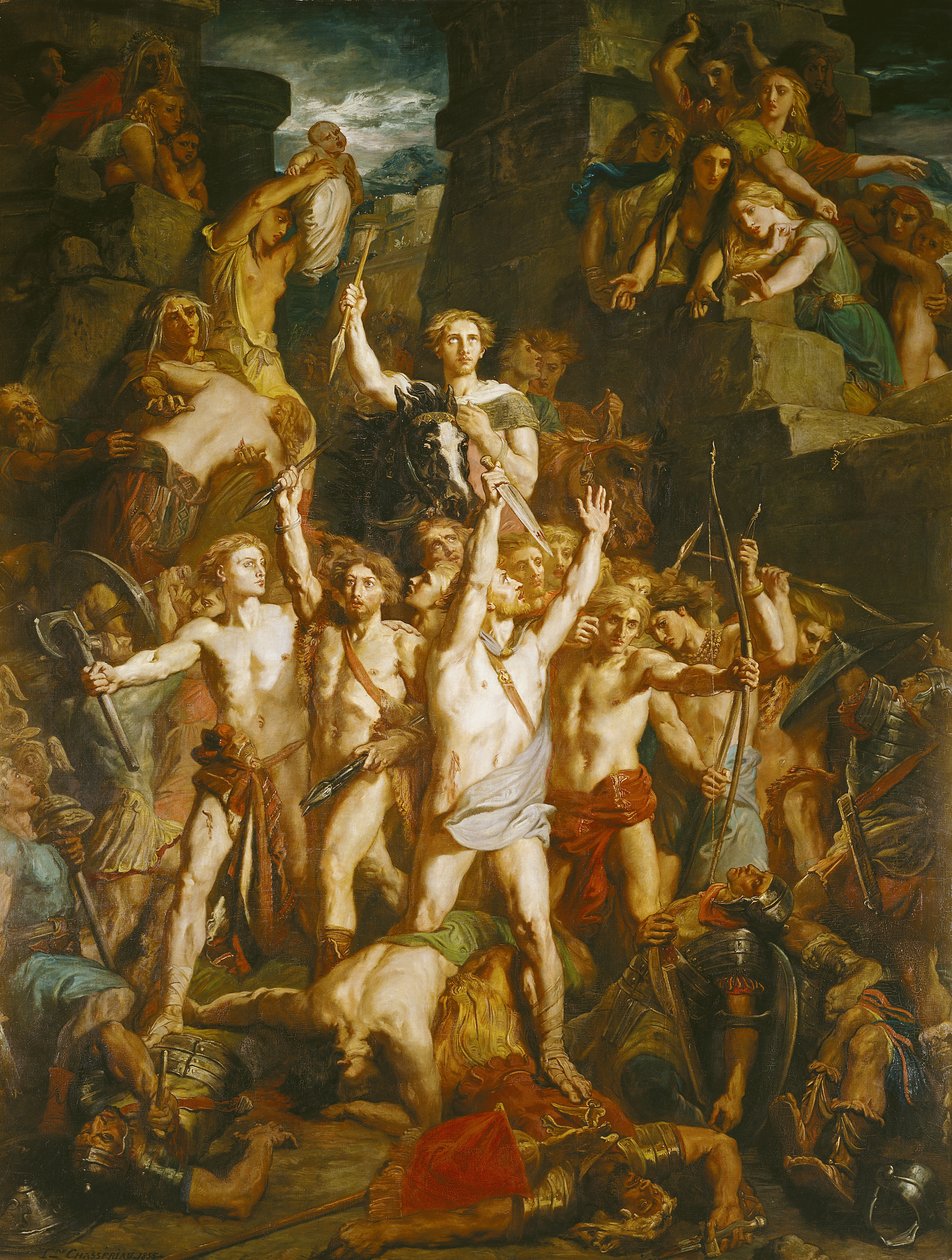 Die Verteidigung von Gallien, 1855 von Théodore Chassériau