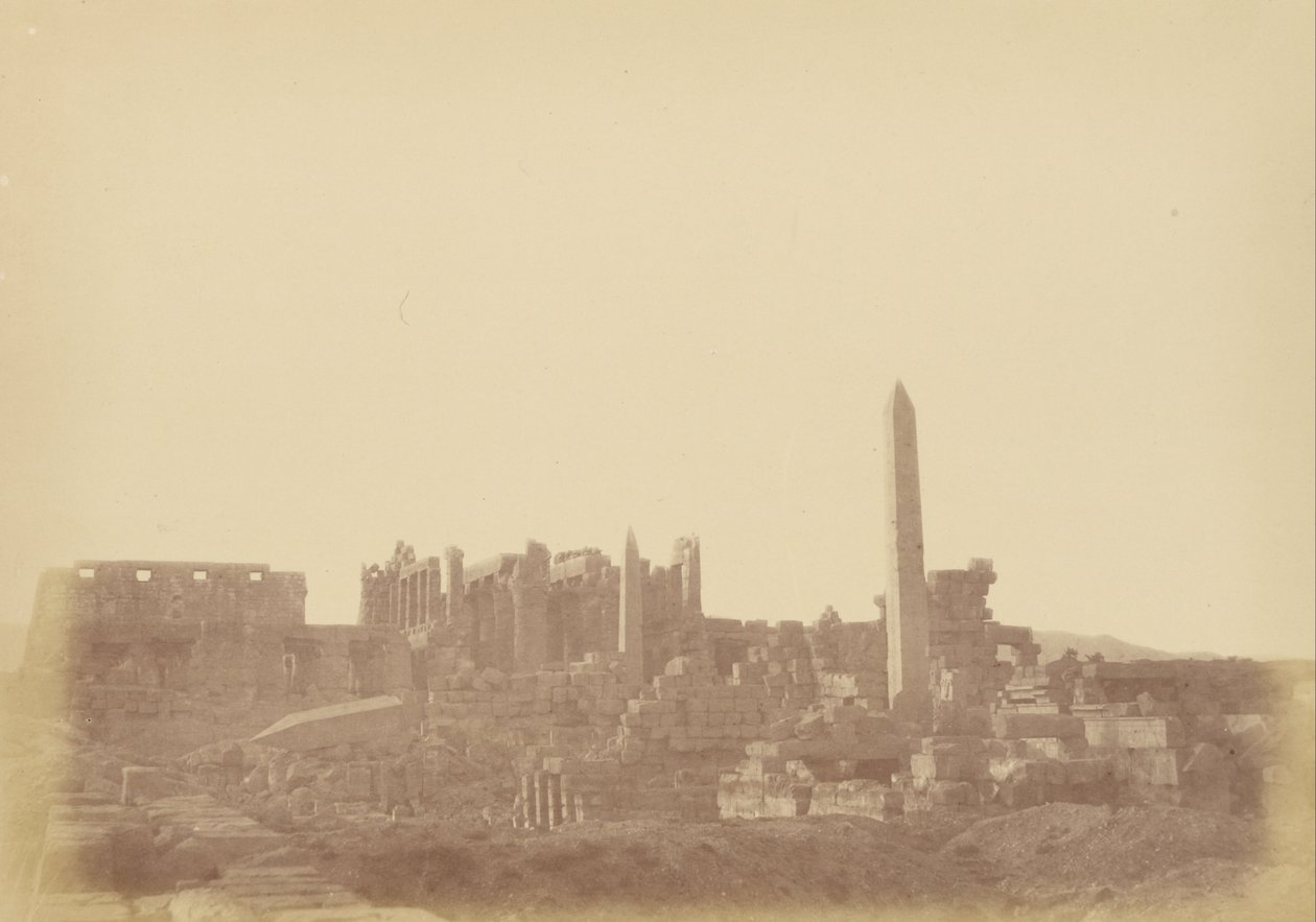 (Überblick über den Palast von Karnak) von Théodule Devéria