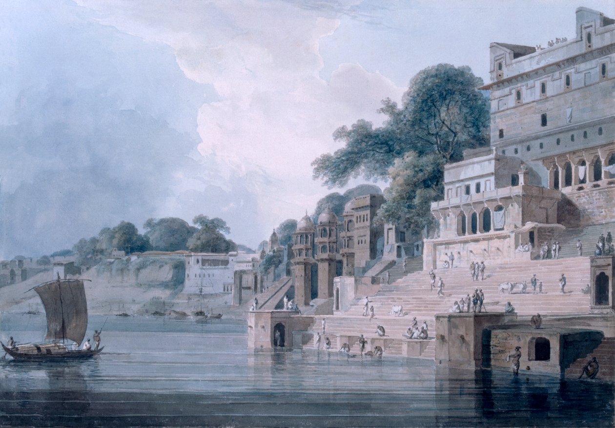 Dasasvamedha Ghat, Benares, Uttar Pradesh, um 1788-89 von Thomas und William Daniell