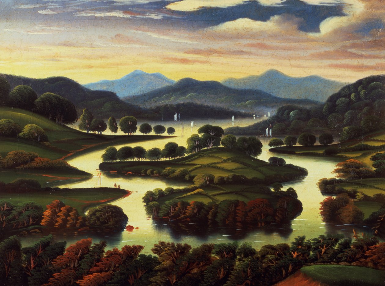 Landschaft (möglicherweise Bundesstaat New York) ca. 1850 von Thomas Chambers